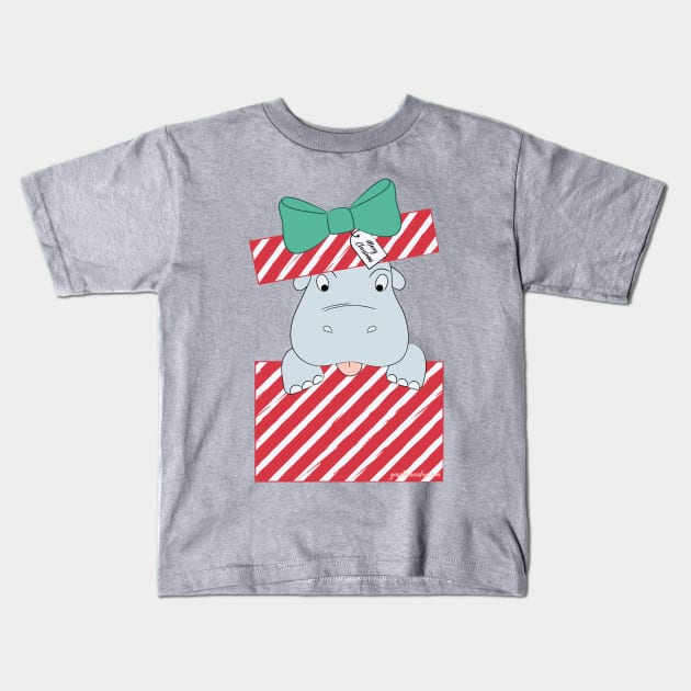 I want a Hippopotamus for Christmas © GraphicLoveShop Kids T-Shirt by GraphicLoveShop